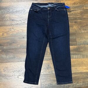 J. Jill Deep Indigo Ankle Jeans